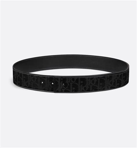 Lanière de ceinture réversible Cuir Dior Oblique Galaxy et cuir de 